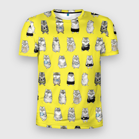 Мужская футболка 3D спортивная с принтом Я, Цусима в Екатеринбурге, 100% полиэстер с улучшенными характеристиками | приталенный силуэт, круглая горловина, широкие плечи, сужается к линии бедра | Тематика изображения на принте: anime | cat | manga | neko | ore | tsushima | аниме | кот | котик | манга | неко | цусима | я цусима