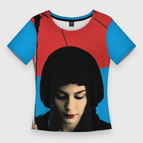 Женская футболка 3D Slim с принтом Amlie в Кировске,  |  | amelie poulain | amlie | амели | амели пулен | фильм амели