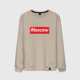 Мужской свитшот хлопок с принтом Moscow в Новосибирске, 100% хлопок |  | moscow | supreme | москва | супреме | суприм