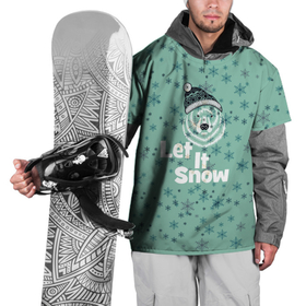 Накидка на куртку 3D с принтом Зима снежинки в Екатеринбурге, 100% полиэстер |  | let it snow | зима | идёт снег | медведь | метель | нг | новый год | рождество | снег | снегопад | снежинки