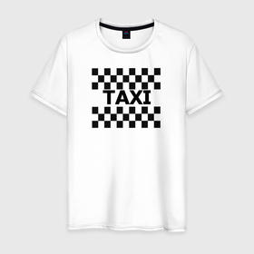 Мужская футболка хлопок с принтом В такой с кайфом таксовать в Санкт-Петербурге, 100% хлопок | прямой крой, круглый вырез горловины, длина до линии бедер, слегка спущенное плечо. | taxi | табличка | такси | таксистам | шашки