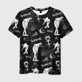 Мужская футболка 3D с принтом Ghostemane в Тюмени, 100% полиэфир | прямой крой, круглый вырез горловины, длина до линии бедер | anti icon | ghostemane | ill biz | mercury | noise | young crowley | гостмейн | рэп | рэпер | эрик уитни