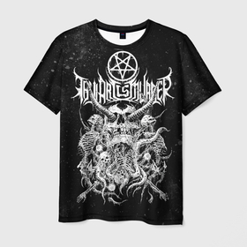 Мужская футболка 3D с принтом Thy Art Is Murder в Екатеринбурге, 100% полиэфир | прямой крой, круглый вырез горловины, длина до линии бедер | death metal | deathcore | thy art is murder | группы | дэткор | метал | музыка | рок