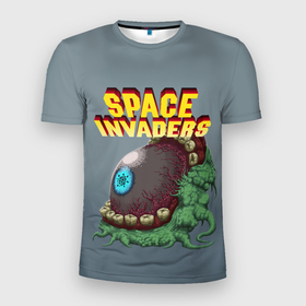 Мужская футболка 3D спортивная с принтом Boss | Space Invaders | Old game (Z) в Белгороде, 100% полиэстер с улучшенными характеристиками | приталенный силуэт, круглая горловина, широкие плечи, сужается к линии бедра | boss | dendy | invaders | nintendo | shootem up | space invaders | денди | захватчики | космические захватчики | су имбэ | чужаки