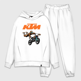 Мужской костюм хлопок OVERSIZE с принтом KTM | МОТОКРОСС (Z) ,  |  | enduro | ktm | moto | moto sport | motocycle | sportmotorcycle | ктм | мото | мото спорт | мотоспорт | спорт мото