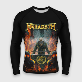Мужской рашгард 3D с принтом Megadeth в Санкт-Петербурге,  |  | megadeth | metal | trash metal | группы | метал | музыка | рок | треш метал