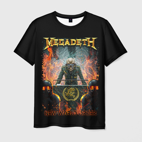 Мужская футболка 3D с принтом Megadeth , 100% полиэфир | прямой крой, круглый вырез горловины, длина до линии бедер | megadeth | metal | trash metal | группы | метал | музыка | рок | треш метал