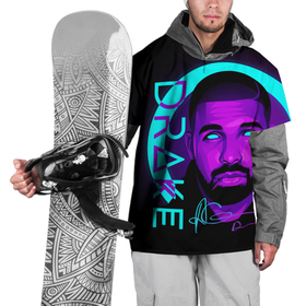 Накидка на куртку 3D с принтом Drake в Петрозаводске, 100% полиэстер |  | Тематика изображения на принте: certified lover boy | drake | rap | дрейк | музыка | неон | обри дрейк грэм | рэп | рэпер