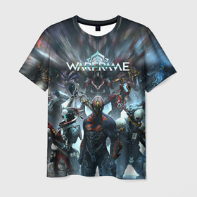 Мужская футболка 3D с принтом WARFRAME | ВАРФРЕЙМ (Z) , 100% полиэфир | прямой крой, круглый вырез горловины, длина до линии бедер | 2019 | fortuna | red stalker | stalker | warframe | варфрейм | лотос | сталкер | тэнно