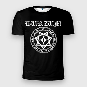Мужская футболка 3D спортивная с принтом Burzum в Новосибирске, 100% полиэстер с улучшенными характеристиками | приталенный силуэт, круглая горловина, широкие плечи, сужается к линии бедра | Тематика изображения на принте: black metal | burzum | hard rock | metal | rock | varg vikernes | блек метал | блэк метал | бурзум | варг викернес | метал | норвежская сцена | хард рок