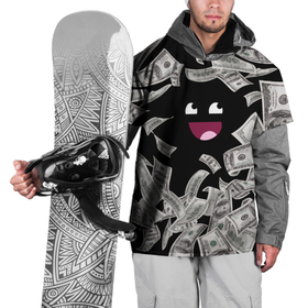 Накидка на куртку 3D с принтом Деньги и купюры смайл в Новосибирске, 100% полиэстер |  | богатый | деньги | доллары | купюры | мажор