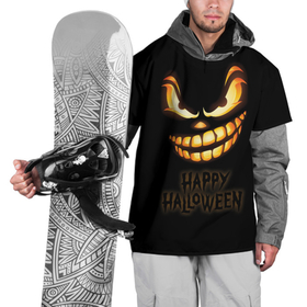 Накидка на куртку 3D с принтом Happy Halloween в Санкт-Петербурге, 100% полиэстер |  | halloween | holiday | pumpkin | samayn | vampire | zombie | вампир | ведьма | вечеринка | день всех святых | зомби | карнавал | маскарад | мертвец | оборотень | привидение | самайн | светильник джека | страшный джек | труп