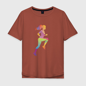 Мужская футболка хлопок Oversize с принтом формула фитнес в Тюмени, 100% хлопок | свободный крой, круглый ворот, “спинка” длиннее передней части | бег | город | девушка | дистанция | забег | клуб | кроссовки | марафон | спорт | спортсмен | фитнес