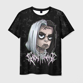 Мужская футболка 3D с принтом GHOSTEMANE (ART) , 100% полиэфир | прямой крой, круглый вырез горловины, длина до линии бедер | ghostemane | metal | music | pock | rap | госмейн | гостмейн | реп | рок