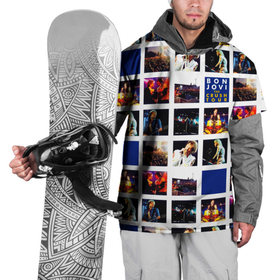 Накидка на куртку 3D с принтом The Crush Tour - Bon Jovi в Екатеринбурге, 100% полиэстер |  | bon jovi | john | альбом | арена | бон | бон джови | глэм | группа | джови | джон | метал | музыка | надпись | песни | поп | попрок | рок | рокер | смайл | солист | софт | стена | хард | хеви | хевиметал