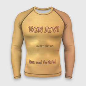 Мужской рашгард 3D с принтом Live and Faithful  Bon Jovi в Новосибирске,  |  | bon jovi | john | альбом | арена | бон | бон джови | глэм | группа | джови | джон | метал | музыка | надпись | песни | поп | попрок | рок | рокер | смайл | солист | софт | стена | хард | хеви | хевиметал