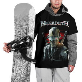 Накидка на куртку 3D с принтом Megadeth в Белгороде, 100% полиэстер |  | megadeth | metal | trash metal | группы | метал | музыка | рок | треш метал