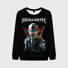 Мужской свитшот 3D с принтом Megadeth в Белгороде, 100% полиэстер с мягким внутренним слоем | круглый вырез горловины, мягкая резинка на манжетах и поясе, свободная посадка по фигуре | megadeth | metal | trash metal | группы | метал | музыка | рок | треш метал