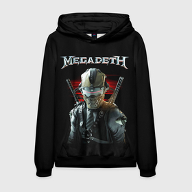 Мужская толстовка 3D с принтом Megadeth в Белгороде, 100% полиэстер | двухслойный капюшон со шнурком для регулировки, мягкие манжеты на рукавах и по низу толстовки, спереди карман-кенгуру с мягким внутренним слоем. | megadeth | metal | trash metal | группы | метал | музыка | рок | треш метал