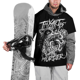 Накидка на куртку 3D с принтом Thy Art Is Murder в Курске, 100% полиэстер |  | death metal | deathcore | thy art is murder | группы | дэткор | метал | музыка | рок
