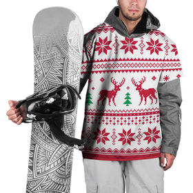 Накидка на куртку 3D с принтом Зимняя ночь в Новосибирске, 100% полиэстер |  | Тематика изображения на принте: арт | вязаный рисунок | вязь | дерево | ёлка | ёлки | ель | новый год | олени | олень | рисунок | рождество | снег | снежинка | снежинки