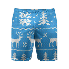 Мужские шорты спортивные с принтом Зимняя ночь в Тюмени,  |  | арт | вязаный рисунок | вязь | ёлка | ёлки | ель | лес | новый год | ночь | олени | олень | рисунок | рождество | снег | снеговик | снеговики | снежинка | снежинки