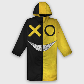 Дождевик унисекс 3D с принтом Yellow and black smile в городе Новоалтайск,  |  | emoji | smile | глаза крестики | злой смайл | злой смайлик | зубы | контраст | крестики | подарок | пятна | смайл | смайлик | улыбка | эмоджи | эмоция