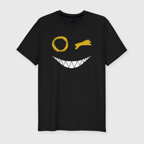 Мужская футболка хлопок Slim с принтом Emoji winking в Новосибирске, 92% хлопок, 8% лайкра | приталенный силуэт, круглый вырез ворота, длина до линии бедра, короткий рукав | emoji | smile | глаза крестики | злой смайл | злой смайлик | зубы | контраст | крестики | подарок | пятна | смайл | смайлик | улыбка | эмоджи | эмоция