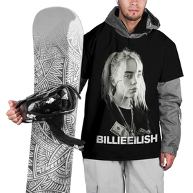 Накидка на куртку 3D с принтом BILLIE EILISH в Екатеринбурге, 100% полиэстер |  | Тематика изображения на принте: bad | billie eilish | blues | face | guy | music | pop | usa | айлиш | билли | молодежь | музыка | попса