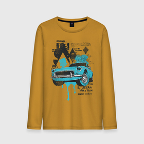 Мужской лонгслив хлопок с принтом Vintage Cars в Тюмени, 100% хлопок |  | Тематика изображения на принте: vintage cars | автомобиль | краска на машине | машина ретро | тачка