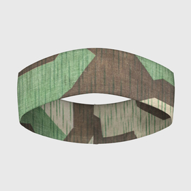 Повязка на голову 3D с принтом Splittertarnmuster ,  |  | army | beige | brown | camouflage | green | khaki | military | rhombuses | spots | армейский | бежевый | зелёный | камуфляж | коричневый | милитари | пятна | ромбы | хаки
