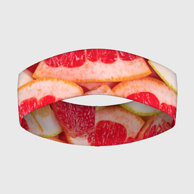 Повязка на голову 3D с принтом ЦИТРУСОВЫЙ МИКС | CITRUS MIX ,  |  | citrus | citrus mix | grapefruit | orange | summer | апельсин | витамин | витамины | грейфрут | лето | цитрус | цитрусовая смесь | цитрусовый | цитрусовый микс
