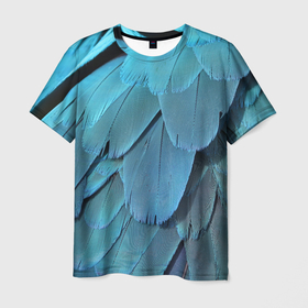 Мужская футболка 3D с принтом Перья попугая , 100% полиэфир | прямой крой, круглый вырез горловины, длина до линии бедер | абстрактно | абстрактные | абстрактный | абстракции | абстракция | животное | животные | орнитология | перо | перья | попугаи | попугай | попугая | птица | птицы