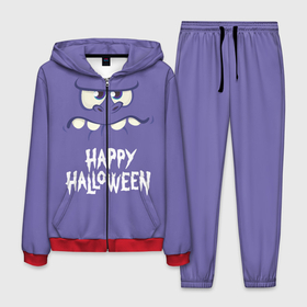 Мужской костюм 3D с принтом HAPPY HALLOWEEN в Кировске, 100% полиэстер | Манжеты и пояс оформлены тканевой резинкой, двухслойный капюшон со шнурком для регулировки, карманы спереди | halloween | holiday | pumpkin | samayn | vampire | zombie | вампир | ведьма | вечеринка | день всех святых | зомби | карнавал | маскарад | мертвец | оборотень | привидение | самайн | светильник джека | страшный джек | труп