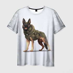 Мужская футболка 3D с принтом Служебная собака | К9 | K9 в Новосибирске, 100% полиэфир | прямой крой, круглый вырез горловины, длина до линии бедер | dog | doggy | k9 | аусси | дог | друзья | ищейка | к9 | кинолог | кинология | любовь | овчарка | прикольная | розыскная собака | служебная собака | собака | собачница