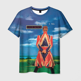 Мужская футболка 3D с принтом Earthling   David Bowie , 100% полиэфир | прямой крой, круглый вырез горловины, длина до линии бедер | david bowie | альтернативный | арт | боуи | глэм | девид | джаз | дэвед | дэвид | музыка | музыкант | певец | поп | психоделический | рок | соул | хард | экспериментальный | электронная | эмбиент
