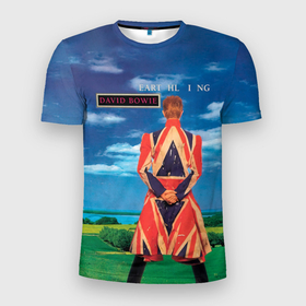 Мужская футболка 3D Slim с принтом Earthling   David Bowie в Екатеринбурге, 100% полиэстер с улучшенными характеристиками | приталенный силуэт, круглая горловина, широкие плечи, сужается к линии бедра | david bowie | альтернативный | арт | боуи | глэм | девид | джаз | дэвед | дэвид | музыка | музыкант | певец | поп | психоделический | рок | соул | хард | экспериментальный | электронная | эмбиент