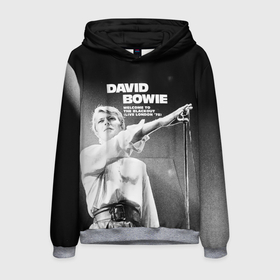 Мужская толстовка 3D с принтом Welcome to the Blackout   David Bowie , 100% полиэстер | двухслойный капюшон со шнурком для регулировки, мягкие манжеты на рукавах и по низу толстовки, спереди карман-кенгуру с мягким внутренним слоем. | david bowie | альтернативный | арт | боуи | глэм | девид | джаз | дэвед | дэвид | музыка | музыкант | певец | поп | психоделический | рок | соул | хард | экспериментальный | электронная | эмбиент