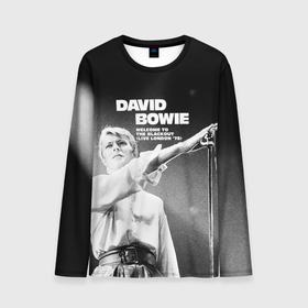 Мужской лонгслив 3D с принтом Welcome to the Blackout   David Bowie в Санкт-Петербурге, 100% полиэстер | длинные рукава, круглый вырез горловины, полуприлегающий силуэт | david bowie | альтернативный | арт | боуи | глэм | девид | джаз | дэвед | дэвид | музыка | музыкант | певец | поп | психоделический | рок | соул | хард | экспериментальный | электронная | эмбиент