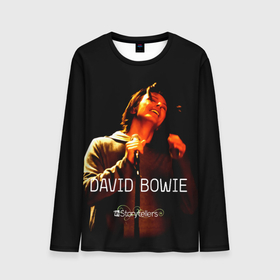 Мужской лонгслив 3D с принтом VH1 Storytellers   David Bowie в Санкт-Петербурге, 100% полиэстер | длинные рукава, круглый вырез горловины, полуприлегающий силуэт | david bowie | альтернативный | арт | боуи | глэм | девид | джаз | дэвед | дэвид | музыка | музыкант | певец | поп | психоделический | рок | соул | хард | экспериментальный | электронная | эмбиент