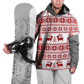 Накидка на куртку 3D с принтом Зимний лес в Новосибирске, 100% полиэстер |  | Тематика изображения на принте: арт | вязаный рисунок | вязь | ёлка | ёлки | ель | новый год | ночь | олени | олень | рисунок | рога | рождество | снег | снеговик | снеговики | снежинка | снежинки