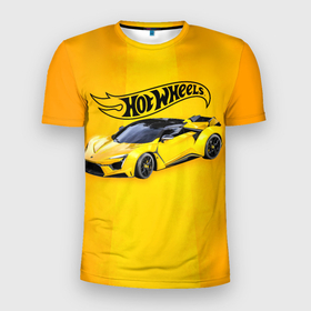 Мужская футболка 3D Slim с принтом Hot Wheels. Хот Вилс в Санкт-Петербурге, 100% полиэстер с улучшенными характеристиками | приталенный силуэт, круглая горловина, широкие плечи, сужается к линии бедра | auto | avto | car | game | hot | hotweels | race | weels | wheels | авто | автоспорт | гонки | игра | игрушка | машина | модель | хот вилс