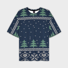 Мужская футболка OVERSIZE 3D с принтом Зимняя лесная ночь в Белгороде,  |  | арт | вязаный рисунок | вязь | дерево | деревья | ёлка | ёлки | ель | зима | новый год | ночь | рисунок | рождество | снег | снежинка | снежинки