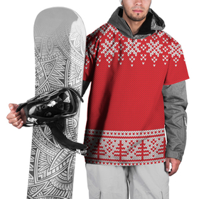 Накидка на куртку 3D с принтом Зимний лес , 100% полиэстер |  | Тематика изображения на принте: арт | вязаный рисунок | вязь | дерево | деревья | ёлка | ёлки | ель | лес | новый год | рисунок | рождество | снег | снежинка | снежинки