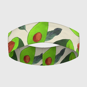 Повязка на голову 3D с принтом Авокадо   фруктовый паттерн в Санкт-Петербурге,  |  | авокадо | дерево | здоровье | зелёный | костояка | лист | паттерн | полезный | половина | урожай | фрукт | целый | экзотический