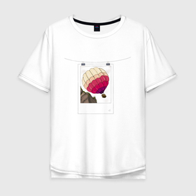 Мужская футболка хлопок Oversize с принтом В моменте в Курске, 100% хлопок | свободный крой, круглый ворот, “спинка” длиннее передней части | polaroid | воздушный шар | горы | момент | память | путешествия | свобода | снимок | фотография