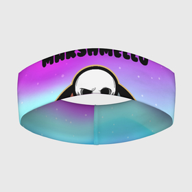 Повязка на голову 3D с принтом MARSHMELLO | МАРШМЕЛЛОУ (Z) в Белгороде,  |  | dj | marshmello | marshmelo | маршмелло | маршмеллоу | маршмелоу