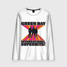 Мужской лонгслив 3D с принтом International Superhits Green Day в Тюмени, 100% полиэстер | длинные рукава, круглый вырез горловины, полуприлегающий силуэт | american idiot | green day | альтернативный | билли джо армстронг | греен дай | грин дей | гриндей | группа | зелёный день | майк дёрнт | музыка | панк | поп | поппанк | рок | тре кул