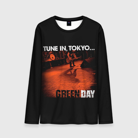 Мужской лонгслив 3D с принтом Tune In, Tokyo... Green Day в Санкт-Петербурге, 100% полиэстер | длинные рукава, круглый вырез горловины, полуприлегающий силуэт | american idiot | green day | альтернативный | билли джо армстронг | греен дай | грин дей | гриндей | группа | зелёный день | майк дёрнт | музыка | панк | поп | поппанк | рок | тре кул