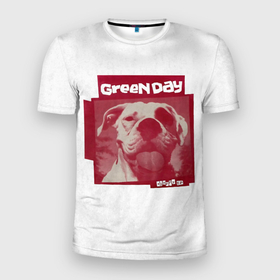 Мужская футболка 3D Slim с принтом Slappy   Green Day в Санкт-Петербурге, 100% полиэстер с улучшенными характеристиками | приталенный силуэт, круглая горловина, широкие плечи, сужается к линии бедра | american idiot | green day | альтернативный | билли джо армстронг | греен дай | грин дей | гриндей | группа | зелёный день | майк дёрнт | музыка | панк | поп | поппанк | рок | тре кул